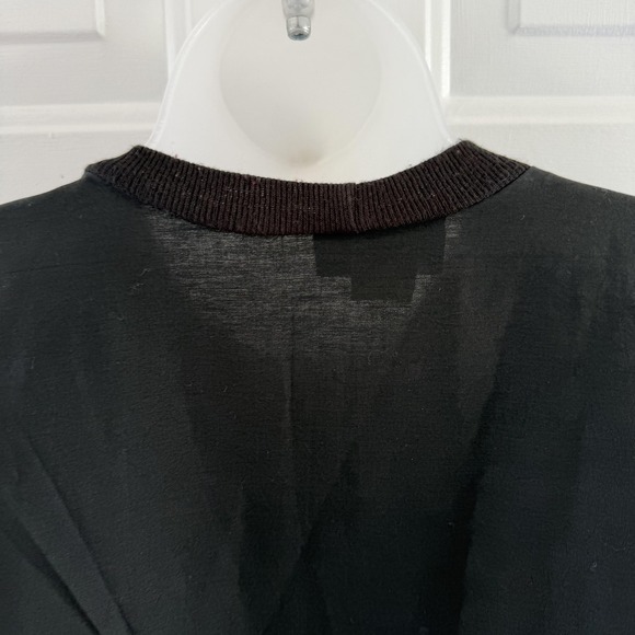 Vintage‎ Sassy Phillips Sweatshirt Womens Medium Black Dolman Floral Pearl 80s - Picture 10 of 16